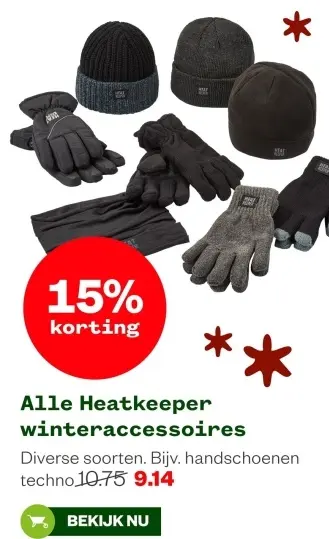 Aanbieding: Alle Heatkeeper winteraccessoires
