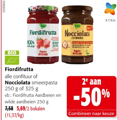 Promotie: Fiordifrutta alle confituur of Nocciolata smeerpasta