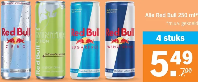 Aanbieding: Alle Red Bull 250 ml