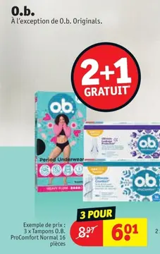 Offre: O.b.