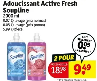 Offre: Adoucissant Active Fresh