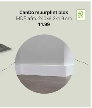 Aanbieding: Muurplint blok