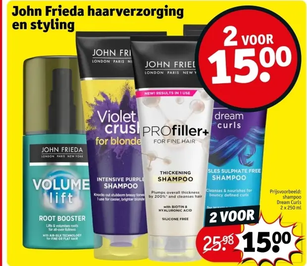 Aanbieding: haarverzorging en styling