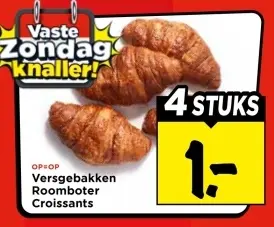 Versgebakken Roomboter Croissants