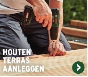 Aanbieding: HOUTEN TERRAS AANLEGGEN