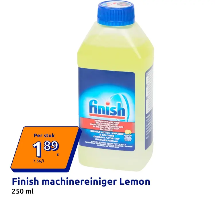 Aanbieding: Finish machinereiniger Lemon