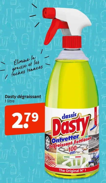 Offre: Dasty dégraissant