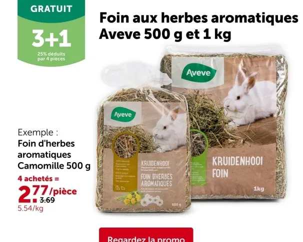 Offre: Foin aux herbes aromatiques