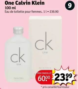 Offre: One Calvin Klein