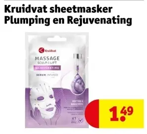 Promotie: Sheetmasker Plumping en Rejuvenating