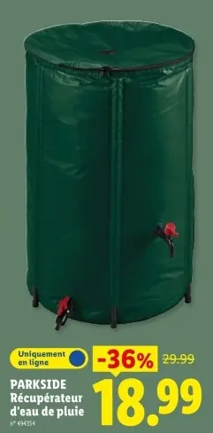 Offre: Récupérateur d'eau de pluie