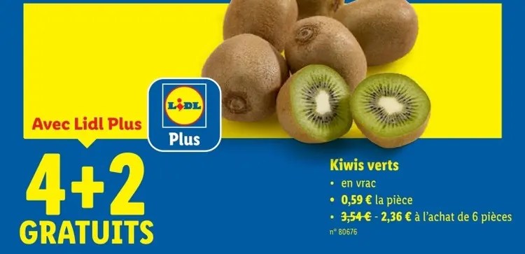 Offre: Kiwis verts