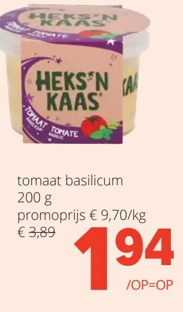 Aanbieding: Heks'nkaas tomaat basilicum