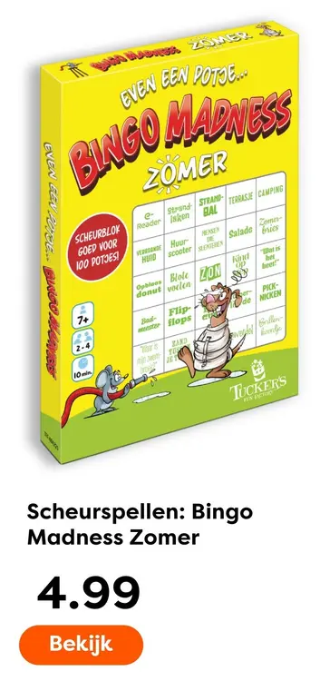 Aanbieding: Scheurspellen: Bingo Madness Zomer