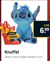 Aanbieding: Knuffel Stitch, Leroy & Angel