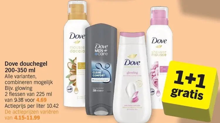 Promotie: Douchegel 200-350 ml
