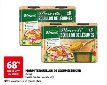 Aanbieding: MARMITE BOUILLON DE LÉGUMES KNORR