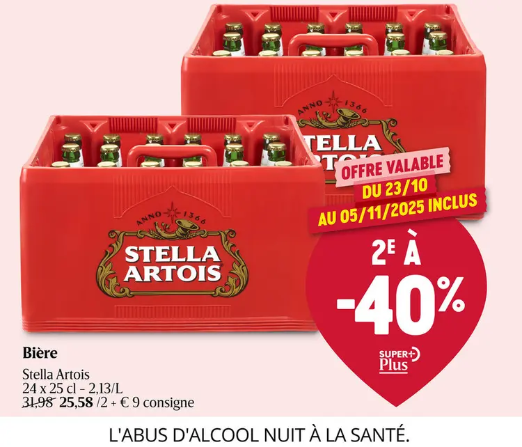 Offre: Bière Stella Artois