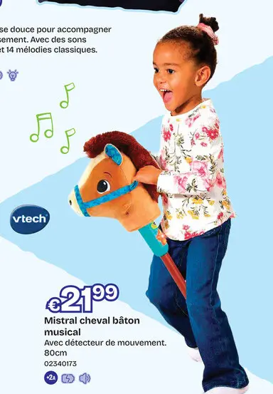 Offre: Mistral cheval bâton musical