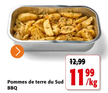 Offre: Pommes de terre du Sud BBQ