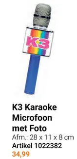 Aanbieding: K3 Karaoke Microfoon met Foto