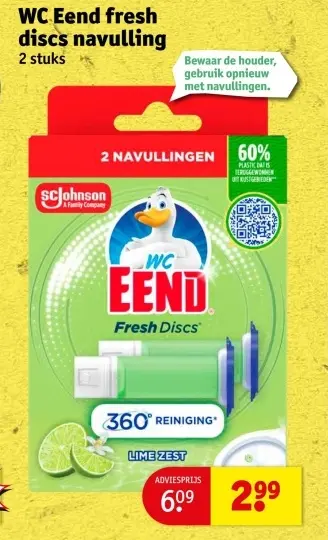 Aanbieding: WC Eend Fresh discs navulling