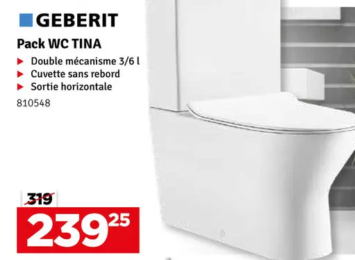 Offre: Pack WC TINA