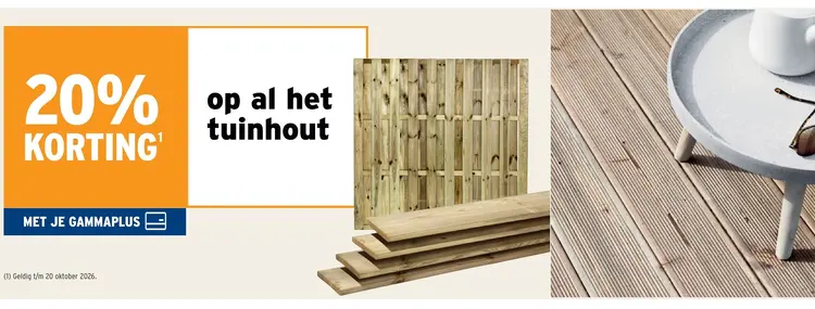 Promotie: tuinhout