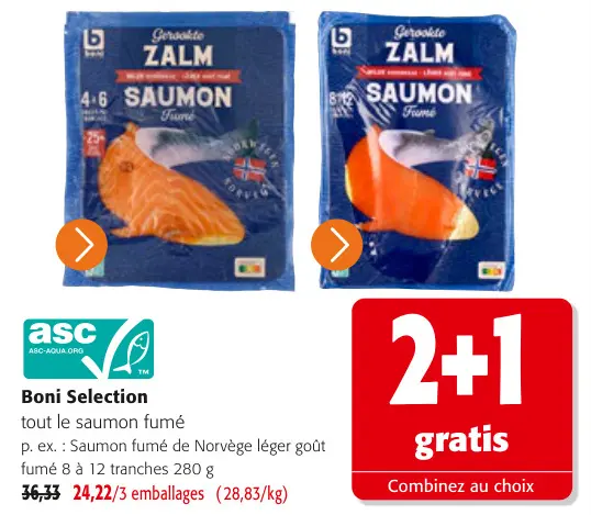 Offre: tout le saumon fumé