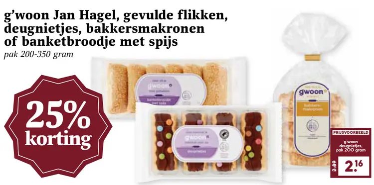 Aanbieding: Jan Hagel, gevulde flikken, deugnietjes, bakk