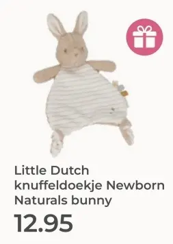 Aanbieding: knuffeldoekje Newborn Naturals bunny