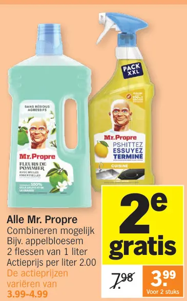 Promotie: Allesreiniger en spray