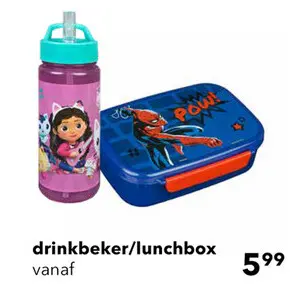 Aanbieding: drinkbeker/lunchbox