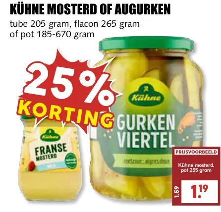 Aanbieding: Mosterd of augurken