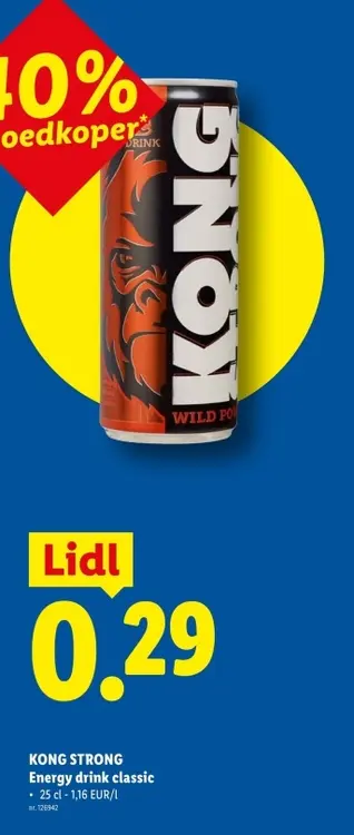 Promotie: KONG STRONG Energy drink classic