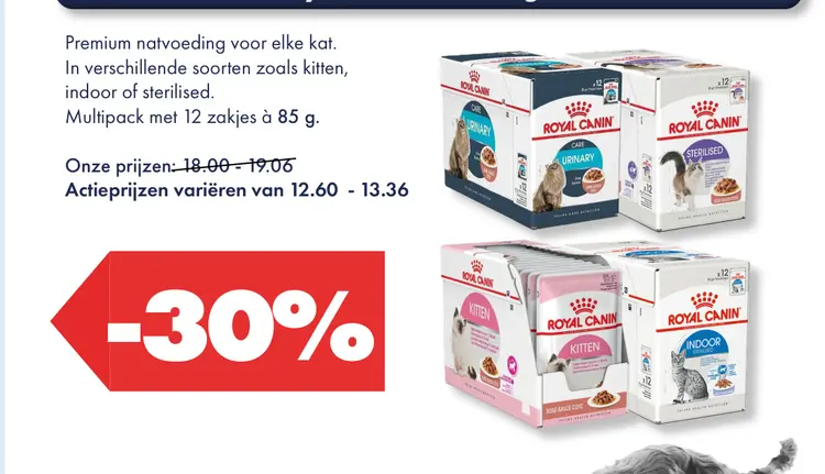 Aanbieding: Premium natvoeding voor elke kat