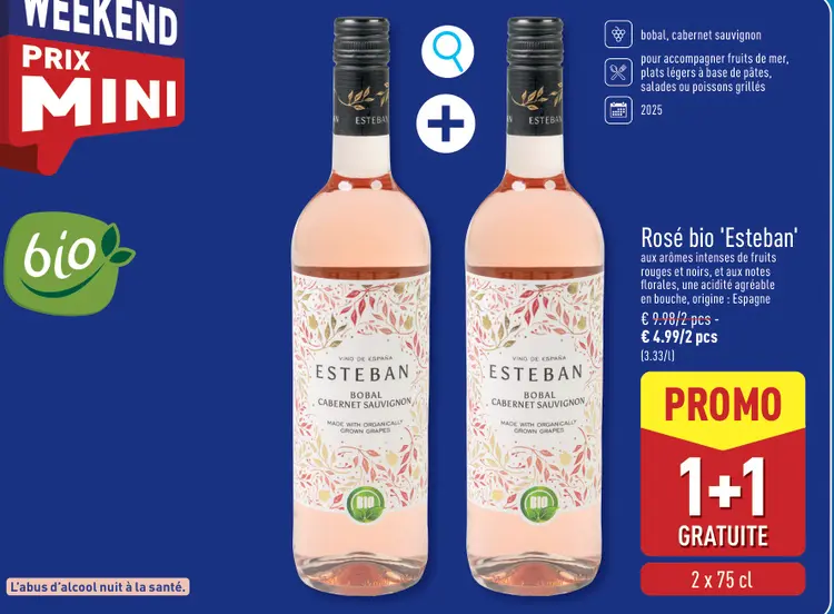 Offre: Rosé bio 'Esteban'