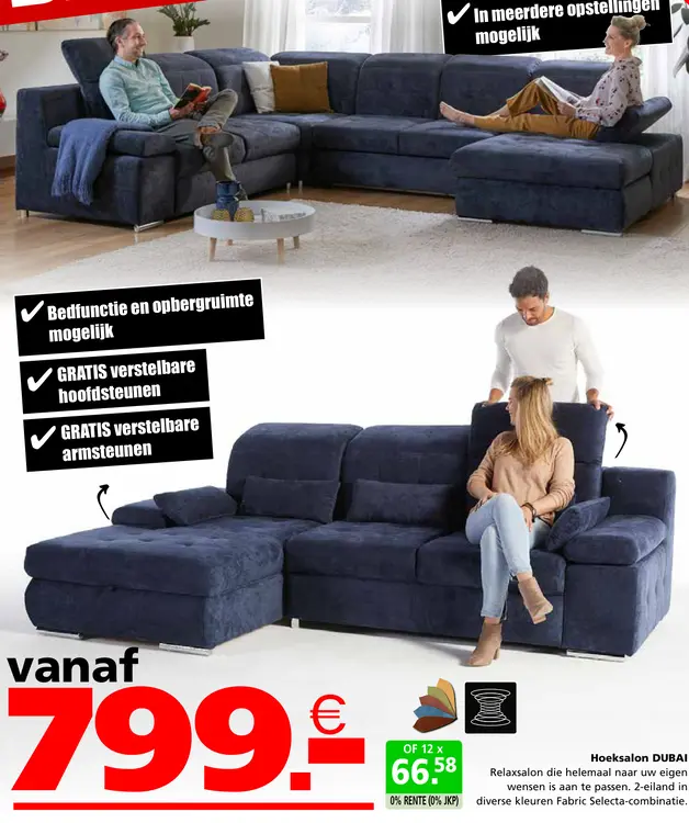 Promotie: Hoeksalon DUBAI