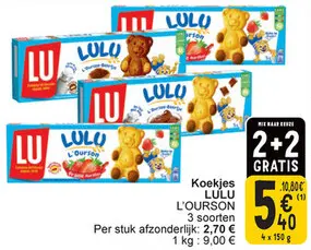 Aanbieding: Koekjes LULU L'OURSON