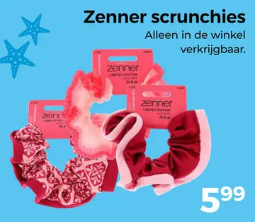 Aanbieding: Zenner scrunchies