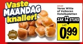 Verse Witte of Volkoren Hotelkadetten