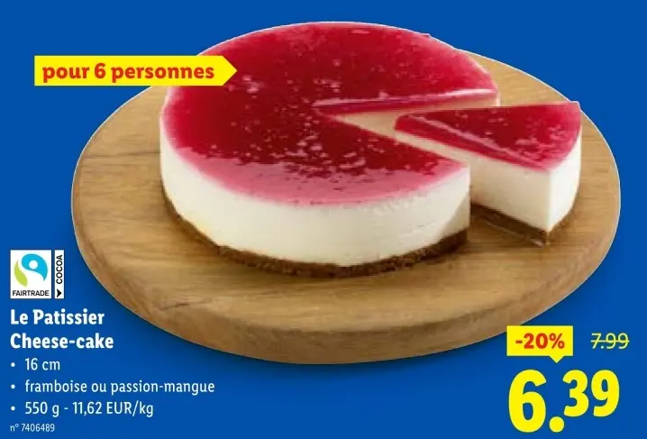 Offre: Cheese-cake