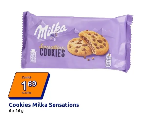 Offre: Cookies Milka Sensations