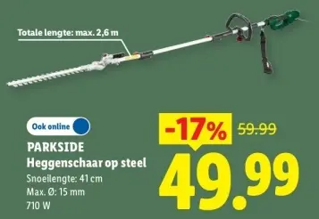 Aanbieding: Heggenschaar op steel