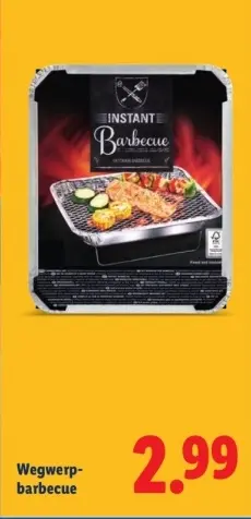 Aanbieding: Wegwerpbarbecue