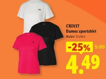 Aanbieding: Dames sportshirt