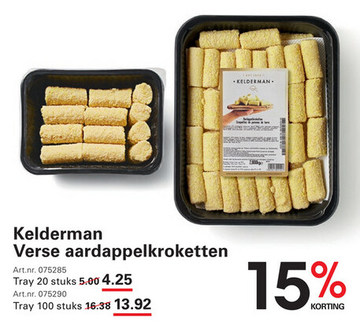 Aanbieding: Verse aardappelkroketten