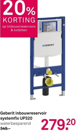Aanbieding: inbouwreservoir systemfix UP320