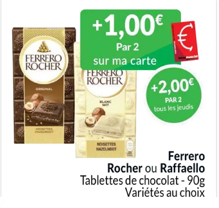 Offre: Tablettes de chocolat