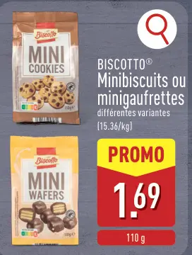 Offre: BISCOTTOⓇ Minibiscuits ou minigaufrettes